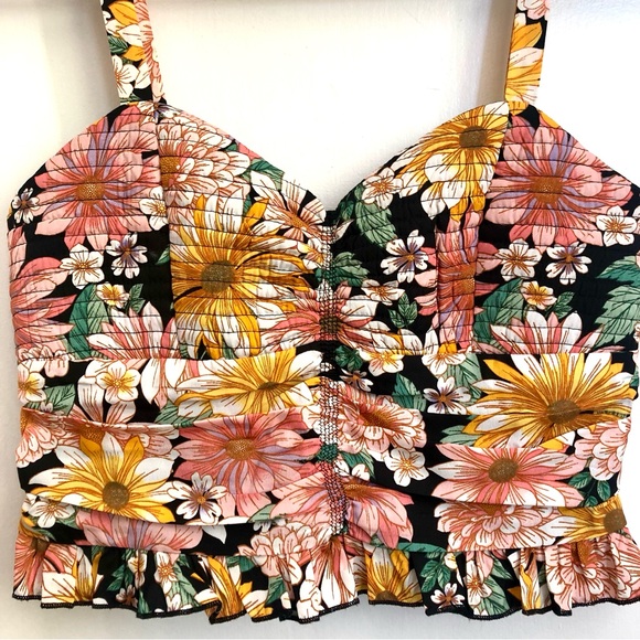 Band of Gypsies B.O.G Collective | Floral bustier style top - Picture 4 of 8